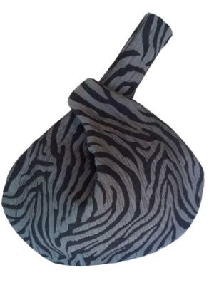 Black Grey Tiger Wristlet